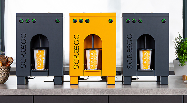 SCRAEGG Pro machines in Yellow and Anthracite colours